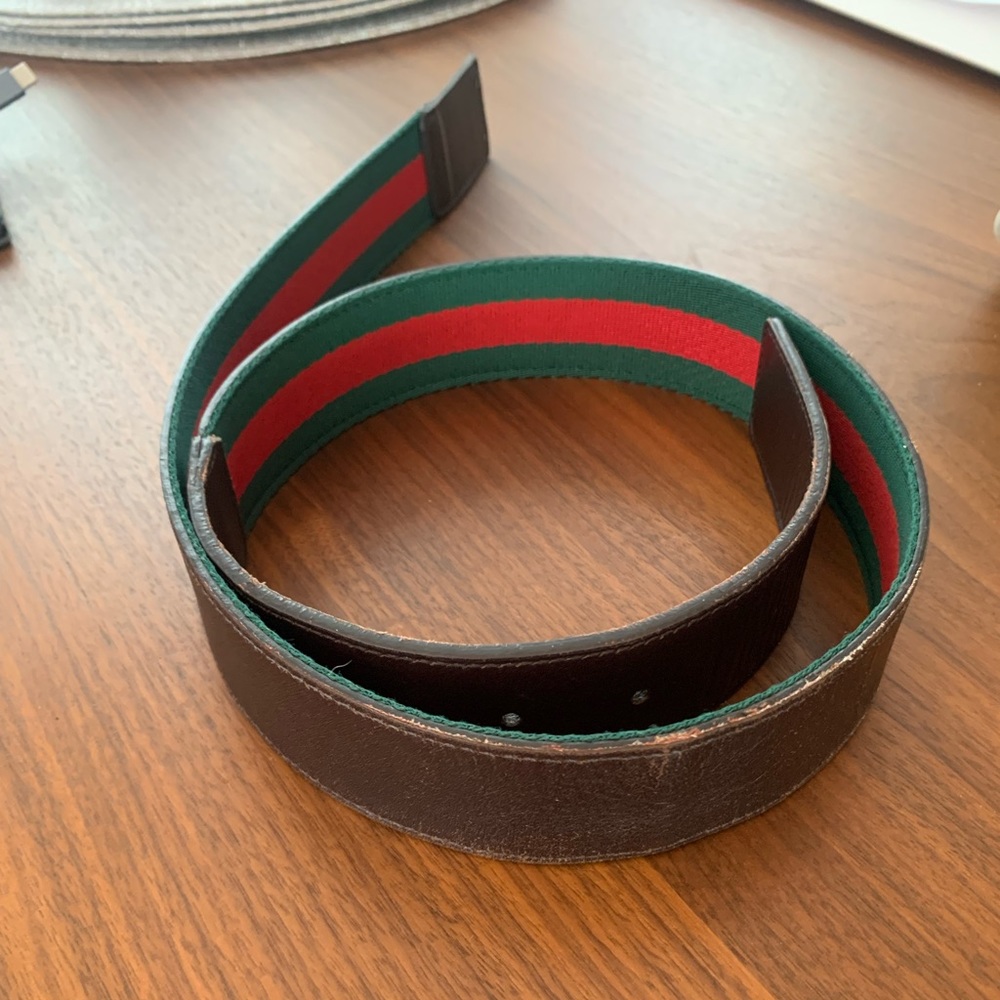 Gucci Reversible Belt - BELT ONLY (NO BUCKLE)